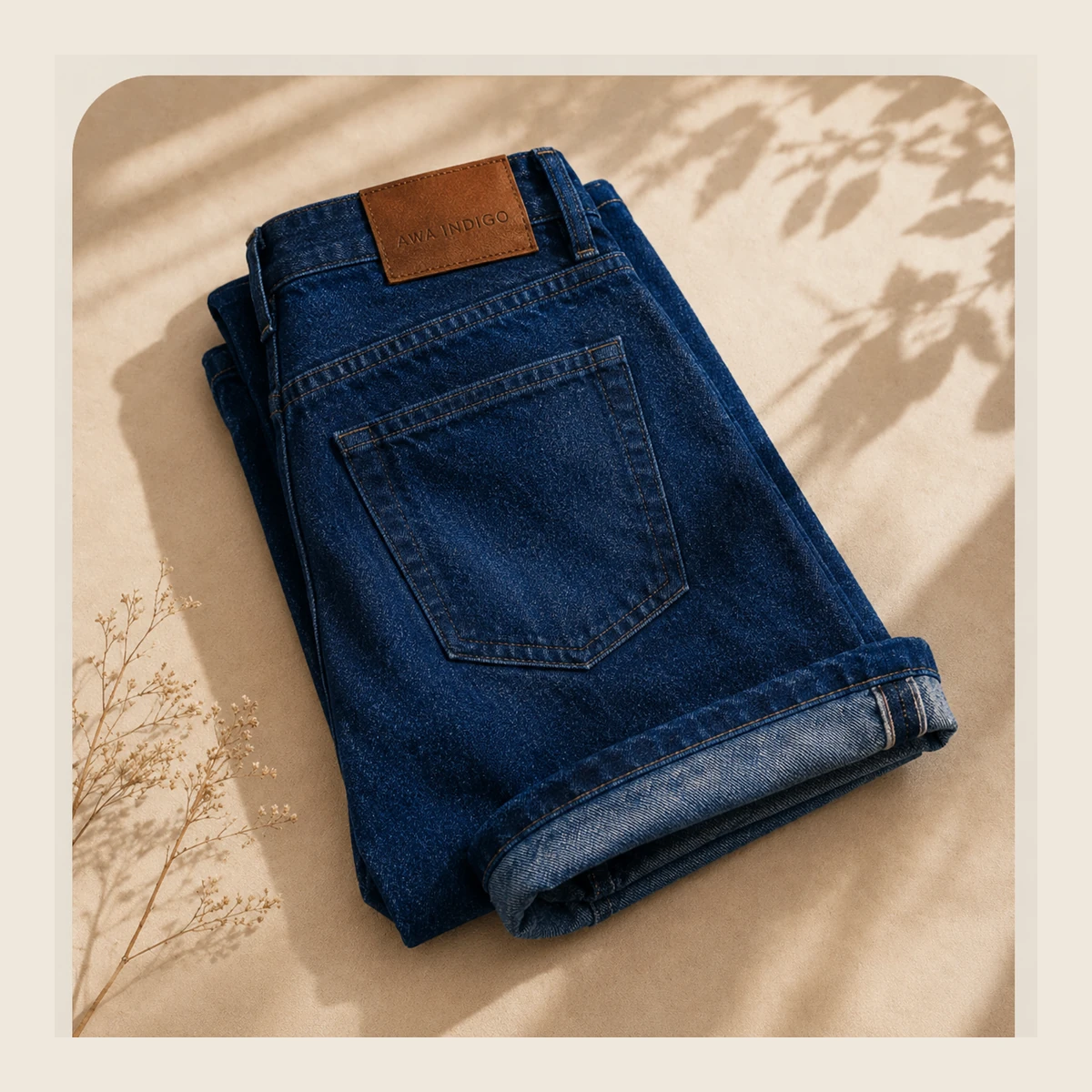 Representative Awa indigo-dyed jeans
